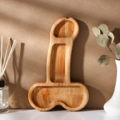 Деревянное блюдо для подачи в форме члена (25 х 16,5 х 1,7 см) - Сима-Ленд - купить с доставкой в Калуге