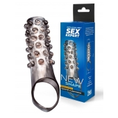 Дымчатая насадка на пенис с выпуклостями - 11 см. - Sex Expert - в Калуге купить с доставкой