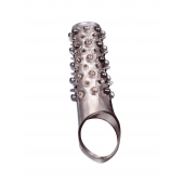 Дымчатая насадка на пенис с шипами и выпуклостями - 12 см. - Sex Expert - в Калуге купить с доставкой