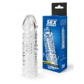 Прозрачная закрытая насадка на пенис - 17 см. - Sex Expert - в Калуге купить с доставкой