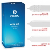 Презервативы OKOTO Mega Mix - 18 шт. - Sitabella - купить с доставкой в Калуге
