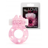 Розовое эрекционное виброкольцо в форме зайчика - 1137 - в Калуге купить с доставкой