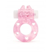 Розовое эрекционное виброкольцо в форме зайчика - 1137 - в Калуге купить с доставкой