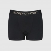 Черные трусики-боксеры для фиксации насадок Strap-on-me Harness Lingerie Allure - size L - Strap-on-me - купить с доставкой в Калуге