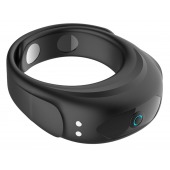 Черное эрекционное виброкольцо на ремешках - Boys of Toys - в Калуге купить с доставкой