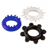 Набор из 3 эрекционных колец разного цвета и рельефа - Boys of Toys - в Калуге купить с доставкой