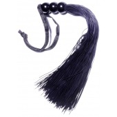 Черная силиконовая плетка - 25,4 см. - Boys of Toys - купить с доставкой в Калуге