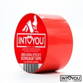 Красный скотч для фиксации Non-Sticky Bondage Tape - 15 м. - Intoyou - купить с доставкой в Калуге
