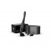 Черная секс-машина с функцией нагрева, насадками и присоской Sesh - Zalo - купить с доставкой в Калуге