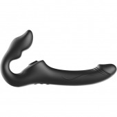 Черный безремневой страпон с 3 моторами - Ibiza - купить с доставкой в Калуге