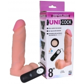 Фаллическая насадка Харнесс UNICOCK 8  с вибрацией - 20 см. - LOVETOY (А-Полимер) - купить с доставкой в Калуге