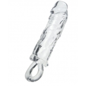 Прозрачная насадка с петлёй для фиксации - 14 см. - ToyFa - в Калуге купить с доставкой