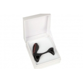 Чёрная насадка на фаллос Gladiator + LRS  с трехкнопочным пультом управления - Adrien Lastic - в Калуге купить с доставкой