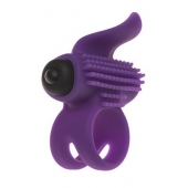 Эрекционное кольцо с подхватом мошонки и стимуляцией клитора Bullet Lastic Ring - Adrien Lastic - в Калуге купить с доставкой