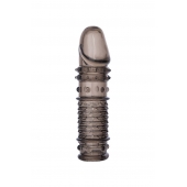 Дымчатая закрытая насадка ToyFa XLover с чешуйками и пупырышками - 13,5 см. - ToyFa - в Калуге купить с доставкой