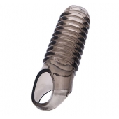 Дымчатая насадка с рёбрышками и подхватом мошонки ToyFa XLover - 12,5 см. - ToyFa - в Калуге купить с доставкой