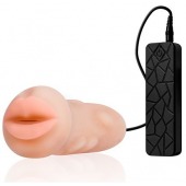 Мастурбатор-ротик с вибрацией REALSTUFF VIBRATING MASTURBATOR MOUTH - Dream Toys - в Калуге купить с доставкой