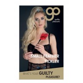 Пластиковая метелочка с красными пёрышками Small Feather Tickler - 32 см. - Blush Novelties - купить с доставкой в Калуге