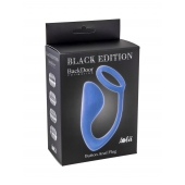Синее эрекционное кольцо с анальной пробкой Button Anal Plug - Lola Games - в Калуге купить с доставкой