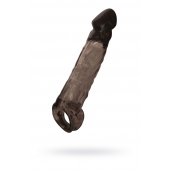 Чёрная насадка на пенис Tс подхватом - 19,5 см. - ToyFa - в Калуге купить с доставкой