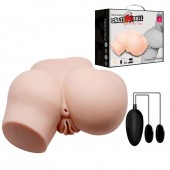 Телесный полуторс с двумя любовными тоннелями и вибрацией - Baile - в Калуге купить с доставкой