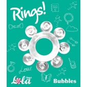 Прозрачное эрекционное кольцо Rings Bubbles - Lola Games - в Калуге купить с доставкой
