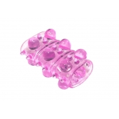 Розовая насадка на пенис Rings Armour - Lola Games - в Калуге купить с доставкой