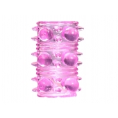 Розовая насадка на пенис Rings Armour - Lola Games - в Калуге купить с доставкой