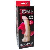 Телесная насадка REAL Standard с усиками на основании - 19 см. - LOVETOY (А-Полимер) - купить с доставкой в Калуге
