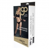 Комплект наручников и поножей LUXURIOUS BED RESTRAINT CUFF SET - Blush Novelties - купить с доставкой в Калуге