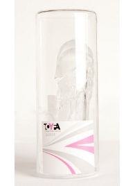 Прозрачная гелевая насадка с клиторальным отростком - 13 см. - Toyfa Basic - в Калуге купить с доставкой