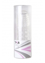 Прозрачная закрытая гелевая насадка - 13,5 см. - Toyfa Basic - в Калуге купить с доставкой