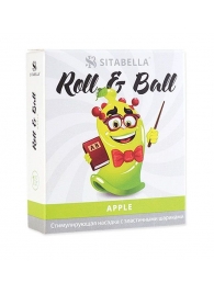 Стимулирующий презерватив-насадка Roll   Ball Apple - Sitabella - купить с доставкой в Калуге