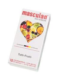 Жёлтые презервативы Masculan Ultra Tutti-Frutti с фруктовым ароматом - 10 шт. - Masculan - купить с доставкой в Калуге