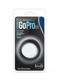 Черно-синее эрекционное кольцо Silicone Go Pro Cock Ring - Blush Novelties - в Калуге купить с доставкой