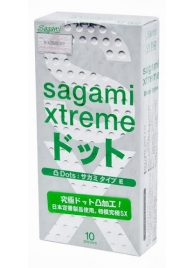 Презервативы Sagami Xtreme Type-E с точками - 10 шт. - Sagami - купить с доставкой в Калуге