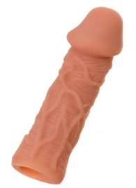 Телесная реалистичная насадка KOKOS Extreme Sleeve 05 с дополнительной стимуляцией - 12,7 см. - KOKOS - в Калуге купить с доставкой