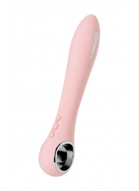 Розовый силиконовый вибратор с электростимуляцией GALVANI VIBE - 21 см. - ToyFa - купить с доставкой в Калуге