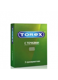 Текстурированные презервативы Torex  С точками  - 3 шт. - Torex - купить с доставкой в Калуге