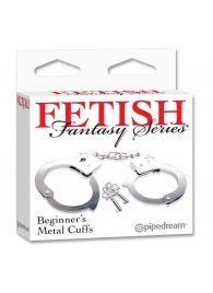 Металлические наручники Beginner s Metal Cuffs - Pipedream - купить с доставкой в Калуге