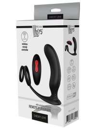 Черный массажер простаты REMOTE P-PLEASER - Dream Toys - в Калуге купить с доставкой