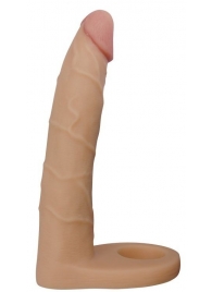 Телесная насадка-фаллоимитатор для двойного проникновения - 17 см. - Lovetoy - купить с доставкой в Калуге