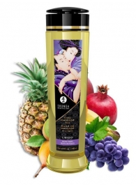 Массажное масло Libido Exotic Fruits с ароматом экзотических фруктов - 240 мл. - Shunga - купить с доставкой в Калуге