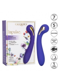 Фиолетовый вибромассажер с электростимуляцией Intimate Estim Petite G Wand - 19 см. - California Exotic Novelties - купить с доставкой в Калуге