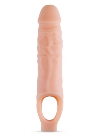 Телесный реалистичный фаллоудлинитель 9 Inch Silicone Cock Sheath Penis Extender - 22,86 см. - Blush Novelties - в Калуге купить с доставкой