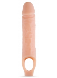 Телесный реалистичный фаллоудлинитель 10 Inch Silicone Cock Sheath Penis Extender - 25,4 см. - Blush Novelties - в Калуге купить с доставкой