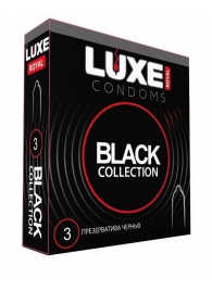 Черные презервативы LUXE Royal Black Collection - 3 шт. - Luxe - купить с доставкой в Калуге