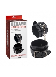 Черные наручники Be good Wrist Cuffs - Chisa - купить с доставкой в Калуге