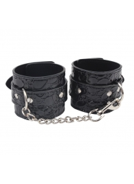 Черные наручники Be good Wrist Cuffs - Chisa - купить с доставкой в Калуге