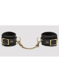 Черные наручники Bound to You Faux Leather Wrist Cuffs - Fifty Shades of Grey - купить с доставкой в Калуге